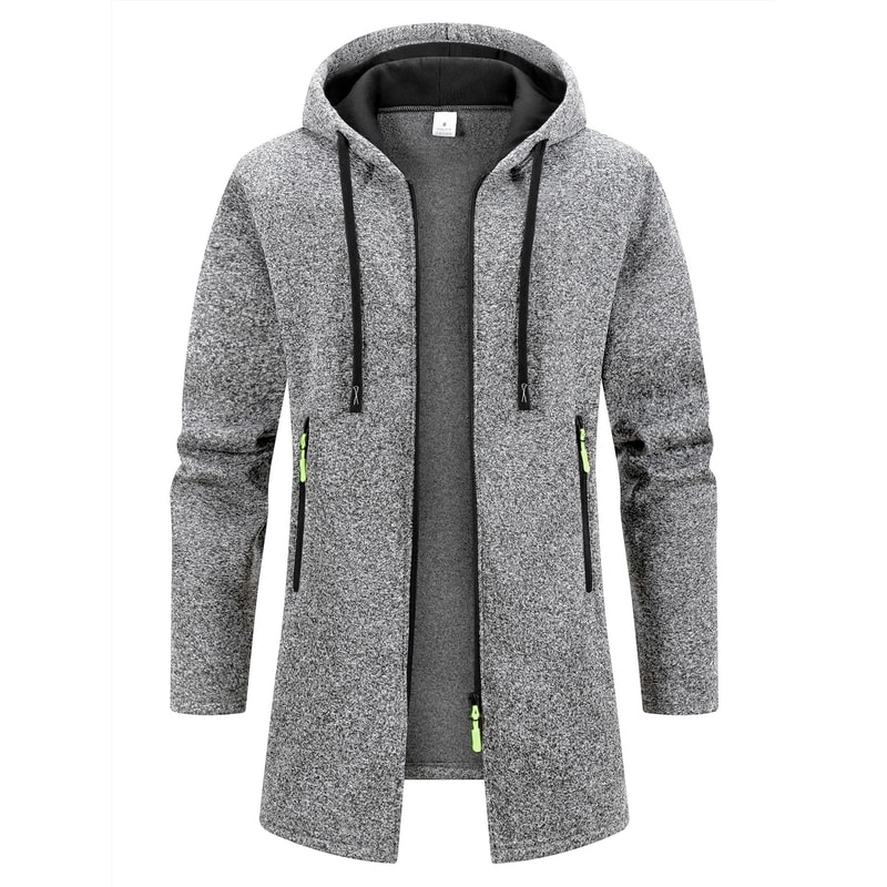 New Streetwear Mens Long Sleeve Sweatshirt Oversized Winter Warm Jacket Coat 7