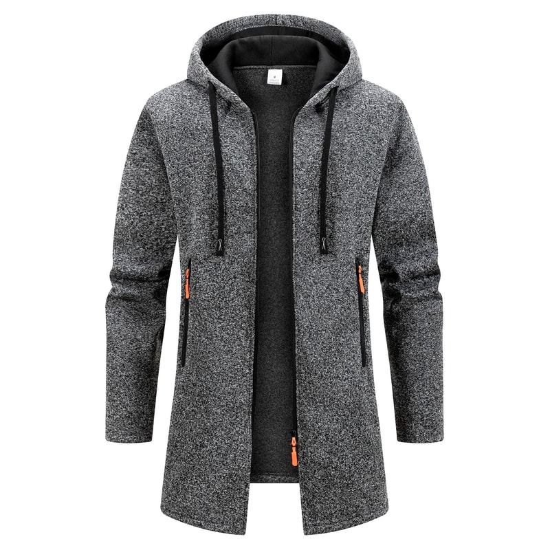 New Streetwear Mens Long Sleeve Sweatshirt Oversized Winter Warm Jacket Coat 8