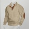 Autumn Winter Mens Jacquard Knitted Pullover Casual StandUp Collar Sweater 9