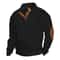 Autumn Winter Mens Jacquard Knitted Pullover Casual StandUp Collar Sweater 2