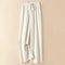 Thick Warm Knitted Casual Pants Chic Elastic High Waist Straight Trousers 6