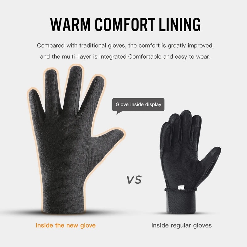 Electric Heated Gloves Waterproof Thermal Winter Moto Snowmobile Protection 5