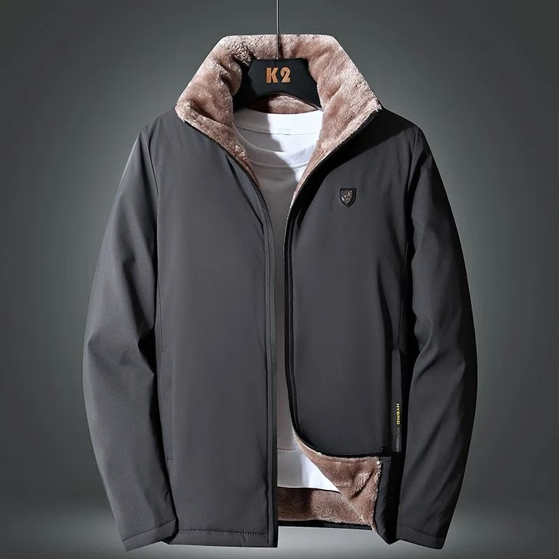 Winter Windproof Thick Fleece Jacket Mens Classic Outdoor Outwear 0