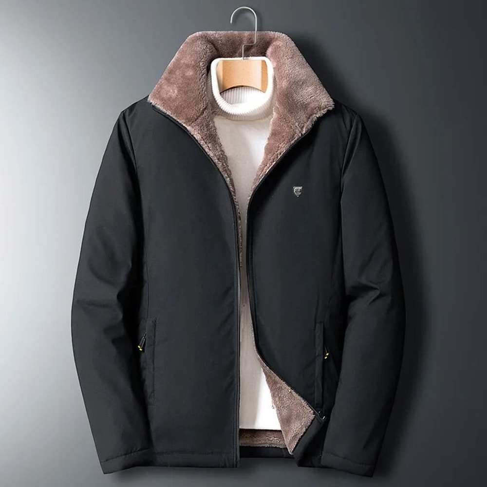 Winter Windproof Thick Fleece Jacket Mens Classic Outdoor Outwear 6