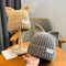 Cute Cat Ears Beanie Autumn Winter Warm Knitted Pullover Hat 2