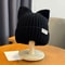 Cute Cat Ears Beanie Autumn Winter Warm Knitted Pullover Hat 4