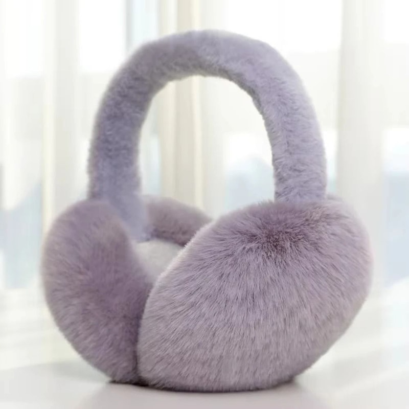 Soft Plush Winter Earmuffs Foldable Fleece Ear Warmers For Men And Women 11