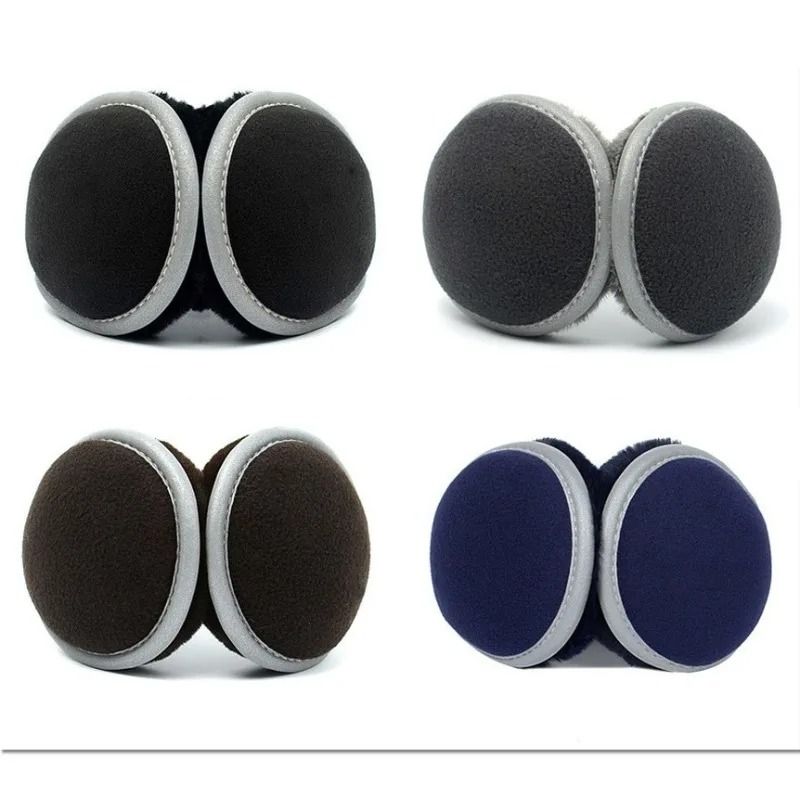Reflective Foldable Winter Earmuffs Warm Fleece Ear Covers For Men And Women 1