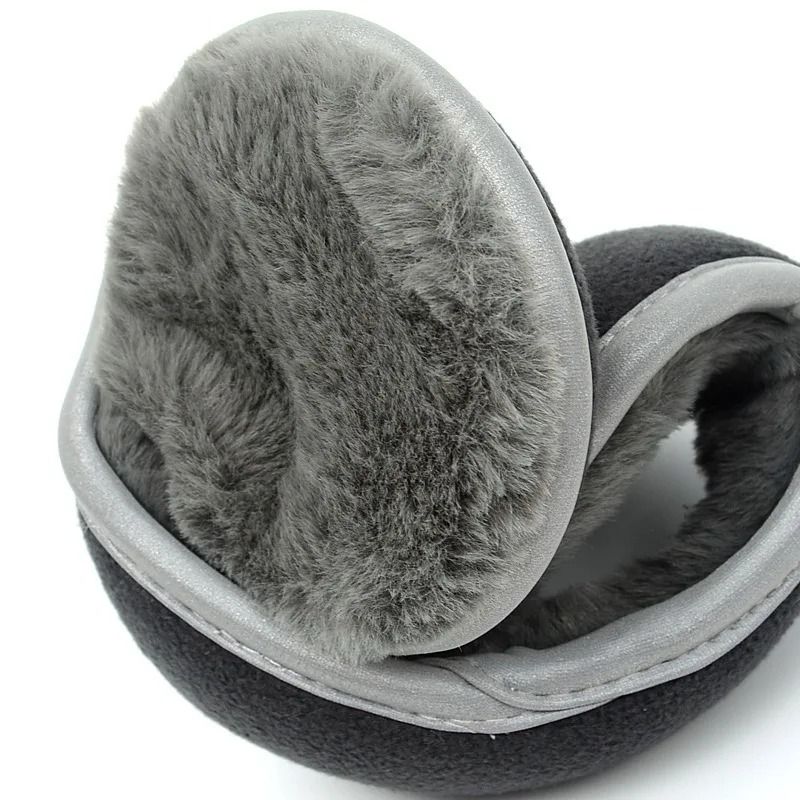 Reflective Foldable Winter Earmuffs Warm Fleece Ear Covers For Men And Women 4