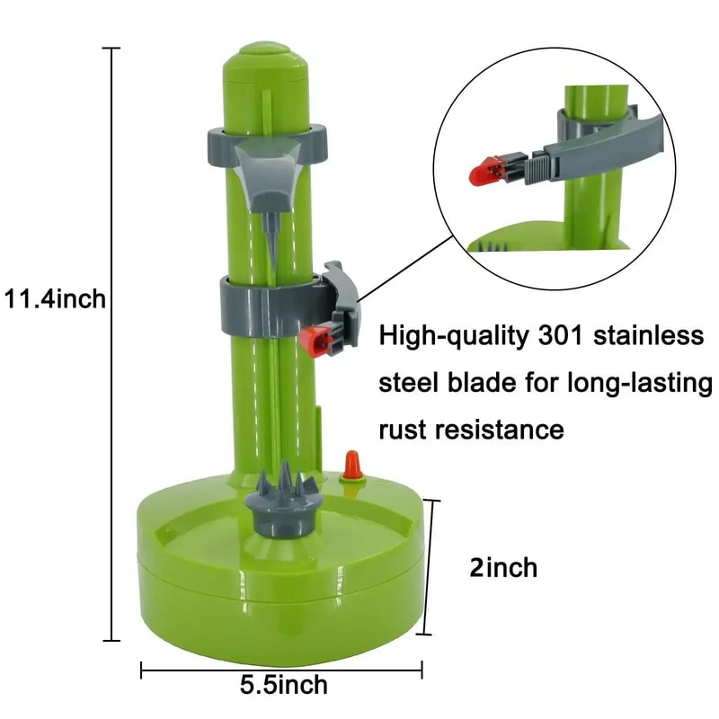 Automatic Electric Peeler MultiFunction Fruit And Vegetable Tool For Potatoes Apples And Citrus 5