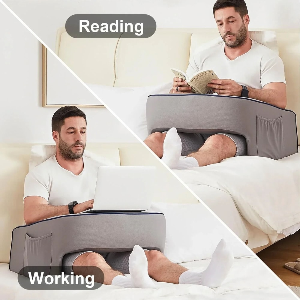 Ergonomic Memory Foam Support Pillow MultiPurpose Rest For Gaming Reading And Working 2
