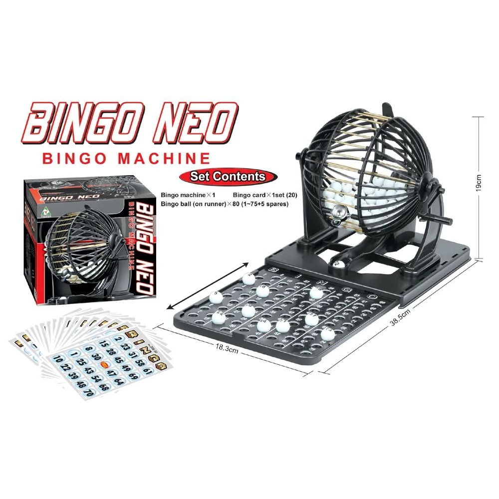 Classic Tabletop Bingo Cage Set Rotating Lottery Machine For Family Party Entertainment 4