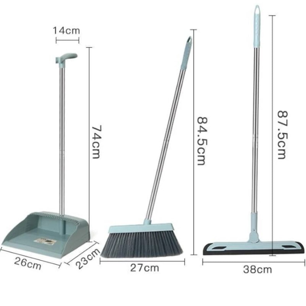 Integrated Broom And Dustpan Set Foldable Household Sweeping Kit 5