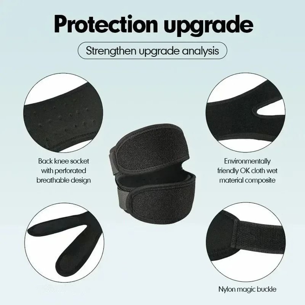 Pressurized Knee Support Wrap Adjustable Elastic Bandage Brace For Sports Recovery 2