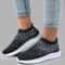 Crystal Breathable Mesh Sneakers Lightweight Soft Bottom Flats For Women 9
