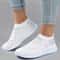 Crystal Breathable Mesh Sneakers Lightweight Soft Bottom Flats For Women 13
