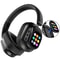 Hybrid Active Noise Cancelling Wireless Headphones Touch Control With Integrated LED Screen 0