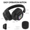 Hybrid Active Noise Cancelling Wireless Headphones Touch Control With Integrated LED Screen 5