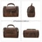 Genuine Leather Mens Business Travel Toiletry Bag Crazy Horse Leather Wash Cosmetics Organizer 3