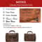 Genuine Leather Mens Business Travel Toiletry Bag Crazy Horse Leather Wash Cosmetics Organizer 5