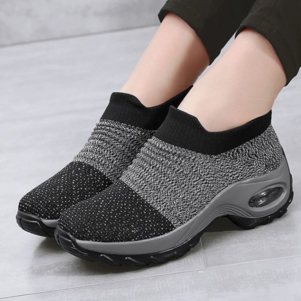 Womens Fashion Platform Sneakers Casual SlipOn Trainers For Everyday Comfort 3