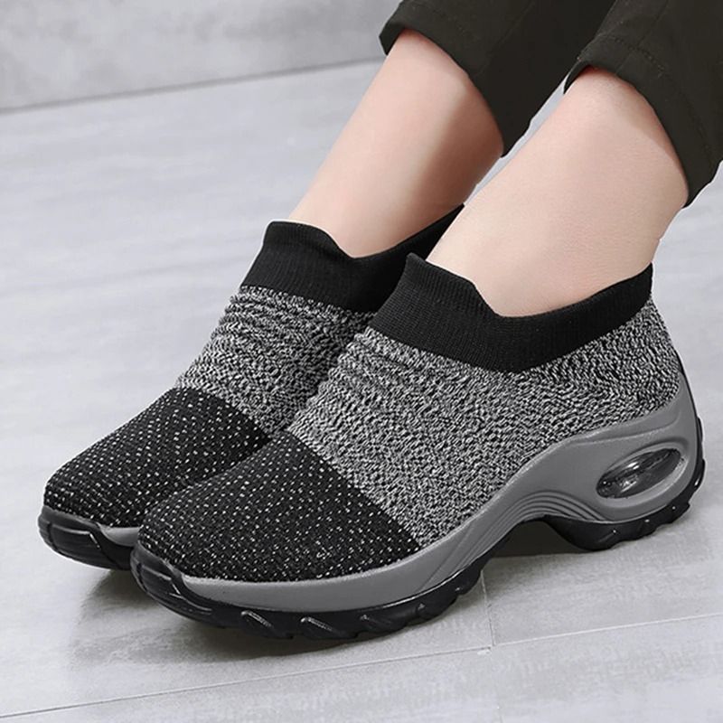 Womens Fashion Platform Sneakers Casual SlipOn Trainers For Everyday Comfort 3