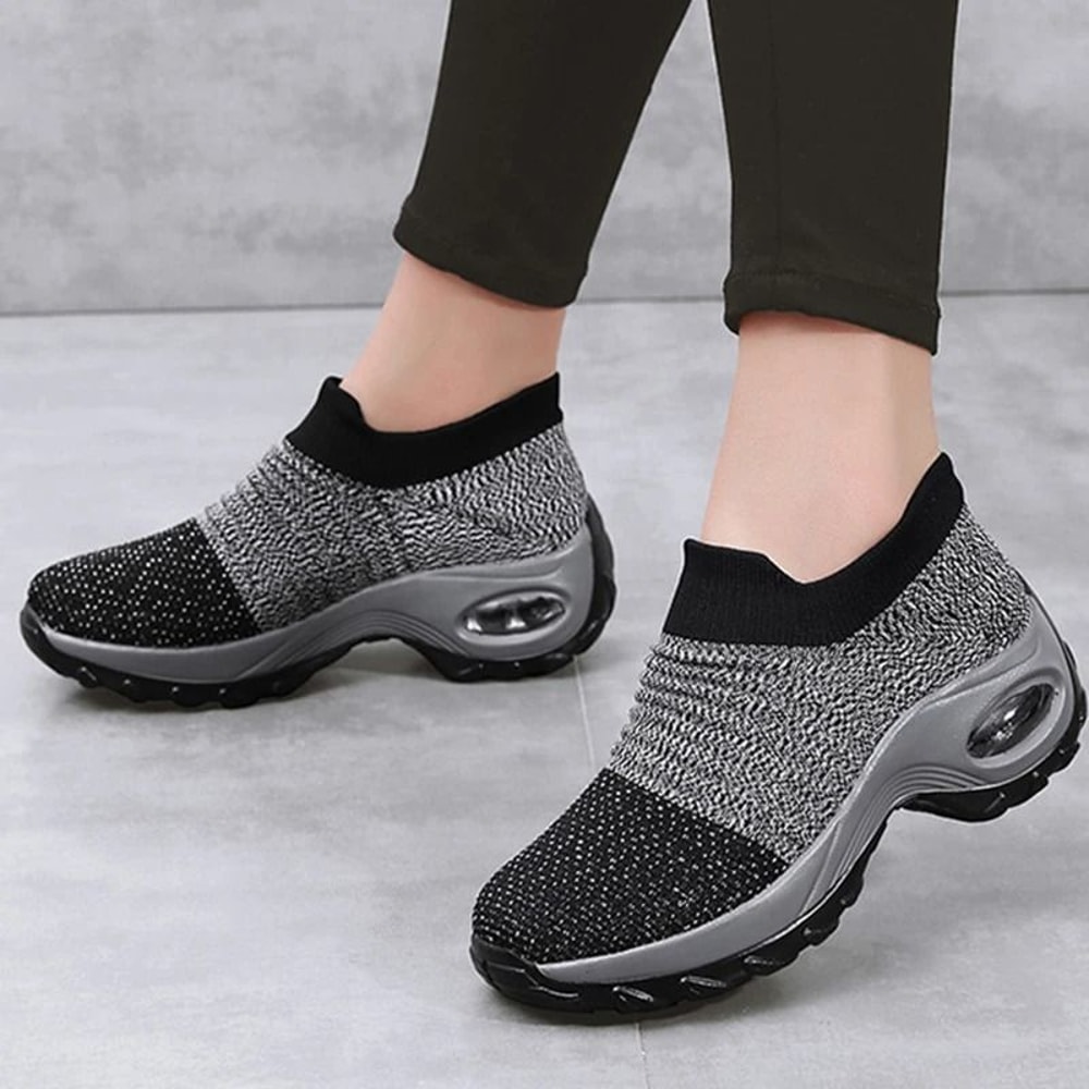 Womens Fashion Platform Sneakers Casual SlipOn Trainers For Everyday Comfort 4