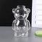 Cartoon Bear Glass Mug 108 Oz Creative Transparent Cup With Straw 7