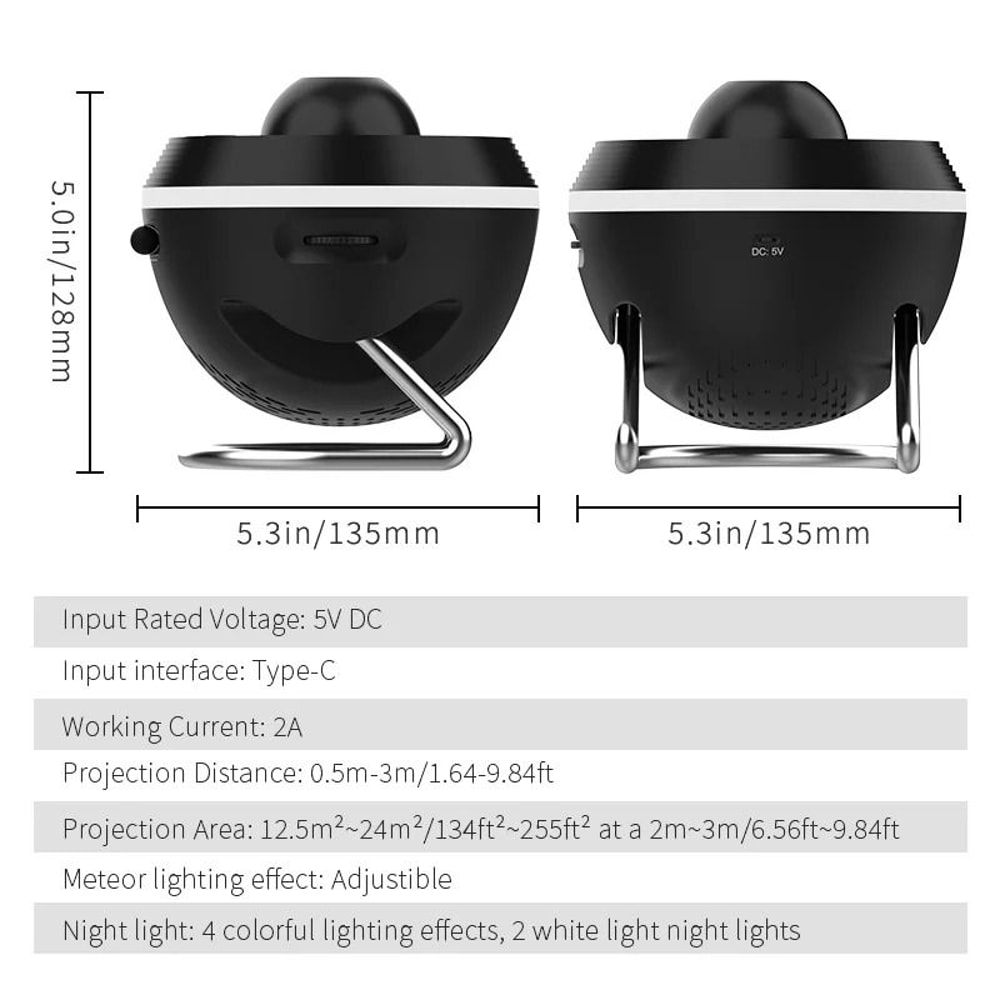 Meteor 13in1 Ultra Clear Galaxy Projector Professional Rotary Planetarium Night Light 6