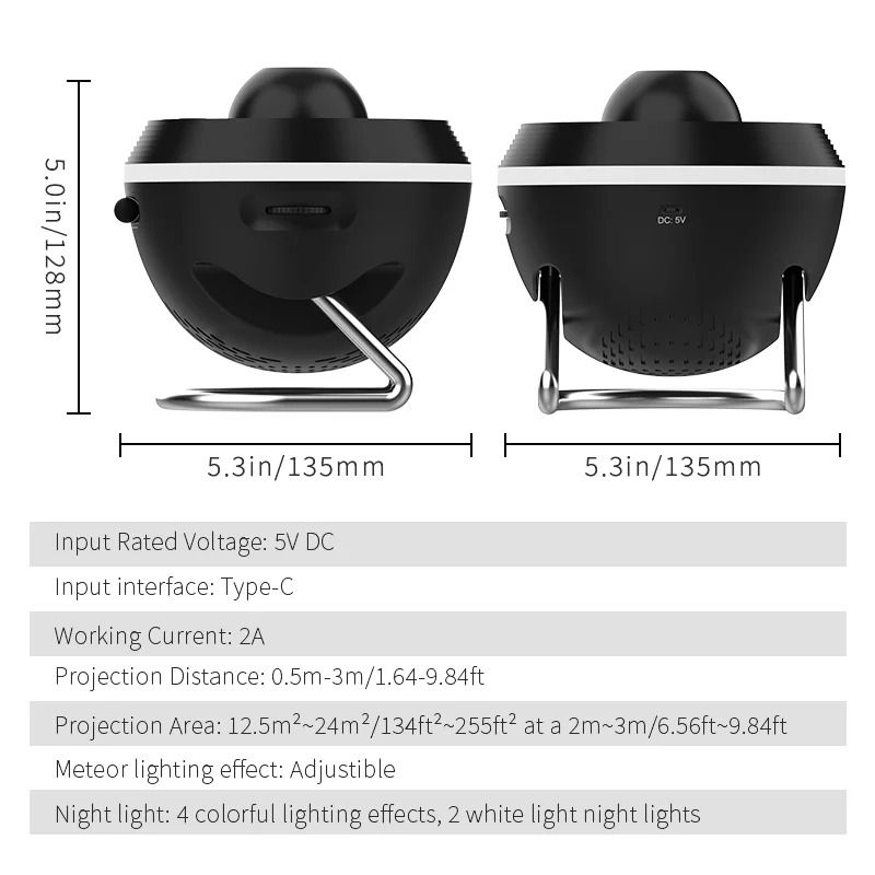 Meteor 13in1 Ultra Clear Galaxy Projector Professional Rotary Planetarium Night Light 6