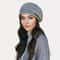 Womens Elastic Knit Beanie Soft Comfortable WoolBlend Thermal Cap For Autumn Winter 2