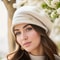 Womens Elastic Knit Beanie Soft Comfortable WoolBlend Thermal Cap For Autumn Winter 3