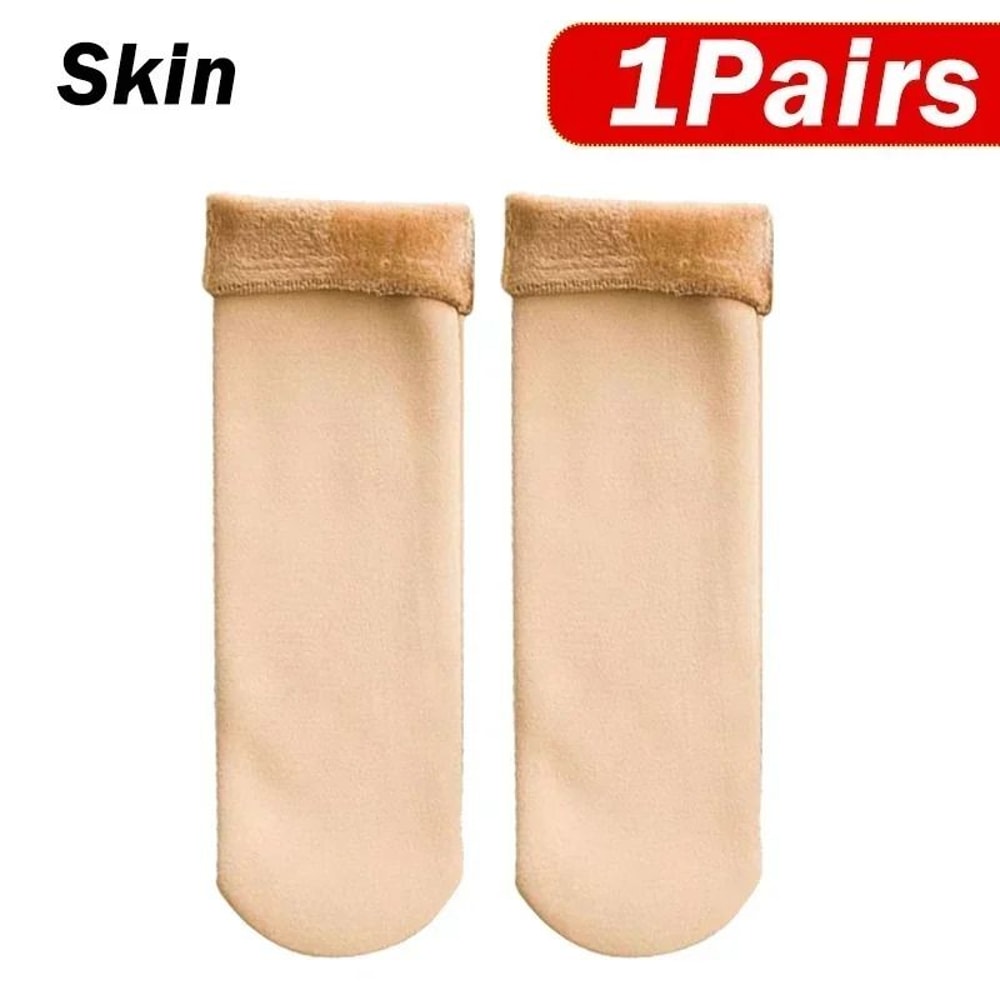 Thermal Velvet Snow Socks UltraThick Cashmere Wool Blend Indoor Floor Socks 6