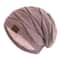 Unisex Slouchy Thermal Beanie FleeceLined Mixed Color Winter Hat With Designer Label 13