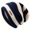 Korean Fashion Striped Knitted Hat Lightweight Windproof Beanie For Men Women 10