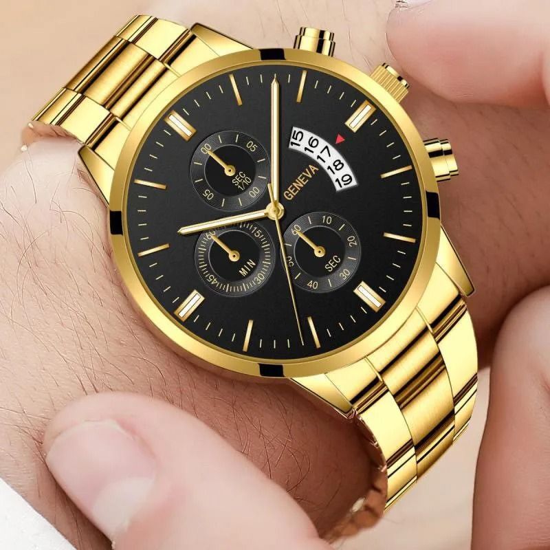 Luxury Mens Business Sports Watch Precision Quartz Wristwatch With Calendar 5