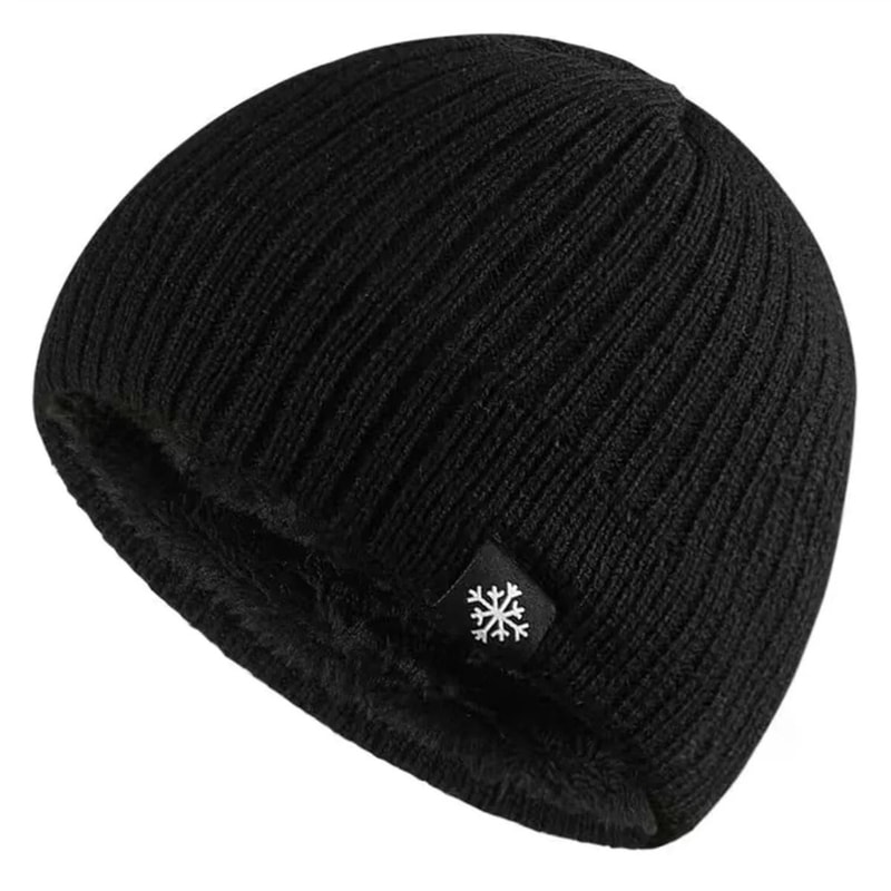 Unisex FleeceLined Knitted Beanie Thick Thermal Ear Protection Hat For Outdoor Winter Sports 6