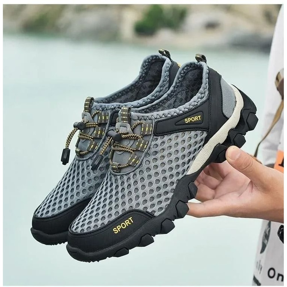 Summer Mens Mesh Sports Shoes Breathable Lightweight Outdoor Running Travel Sneakers 2