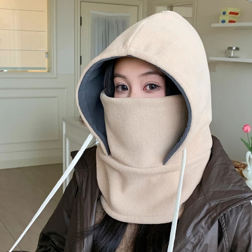 Unisex Winter Balaclava Hat Windproof Thermal Cap With Integrated Face Mask 4
