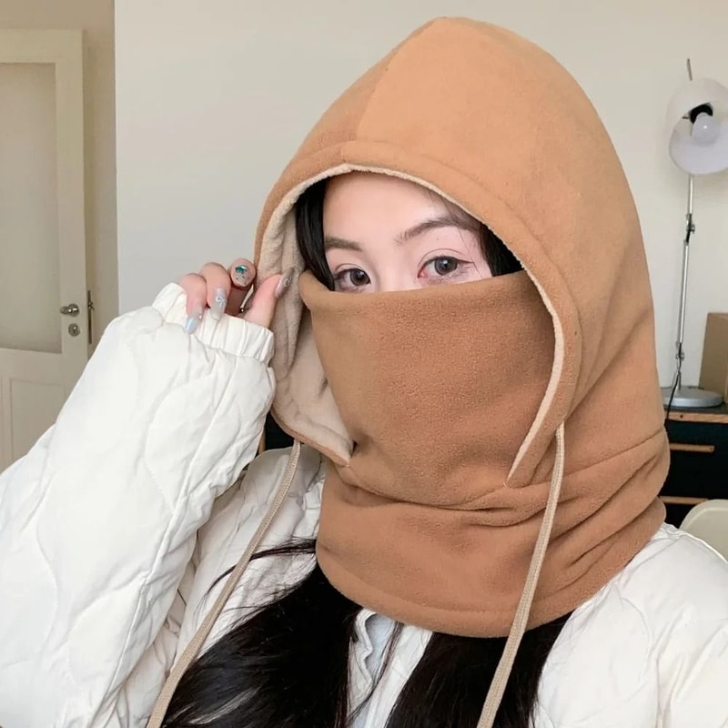 Unisex Winter Balaclava Hat Windproof Thermal Cap With Integrated Face Mask 5