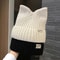 Cute Cat Ears Beanie Sweet Versatile Thermal Knitted Hat For Women 3