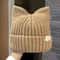 Cute Cat Ears Beanie Sweet Versatile Thermal Knitted Hat For Women 7