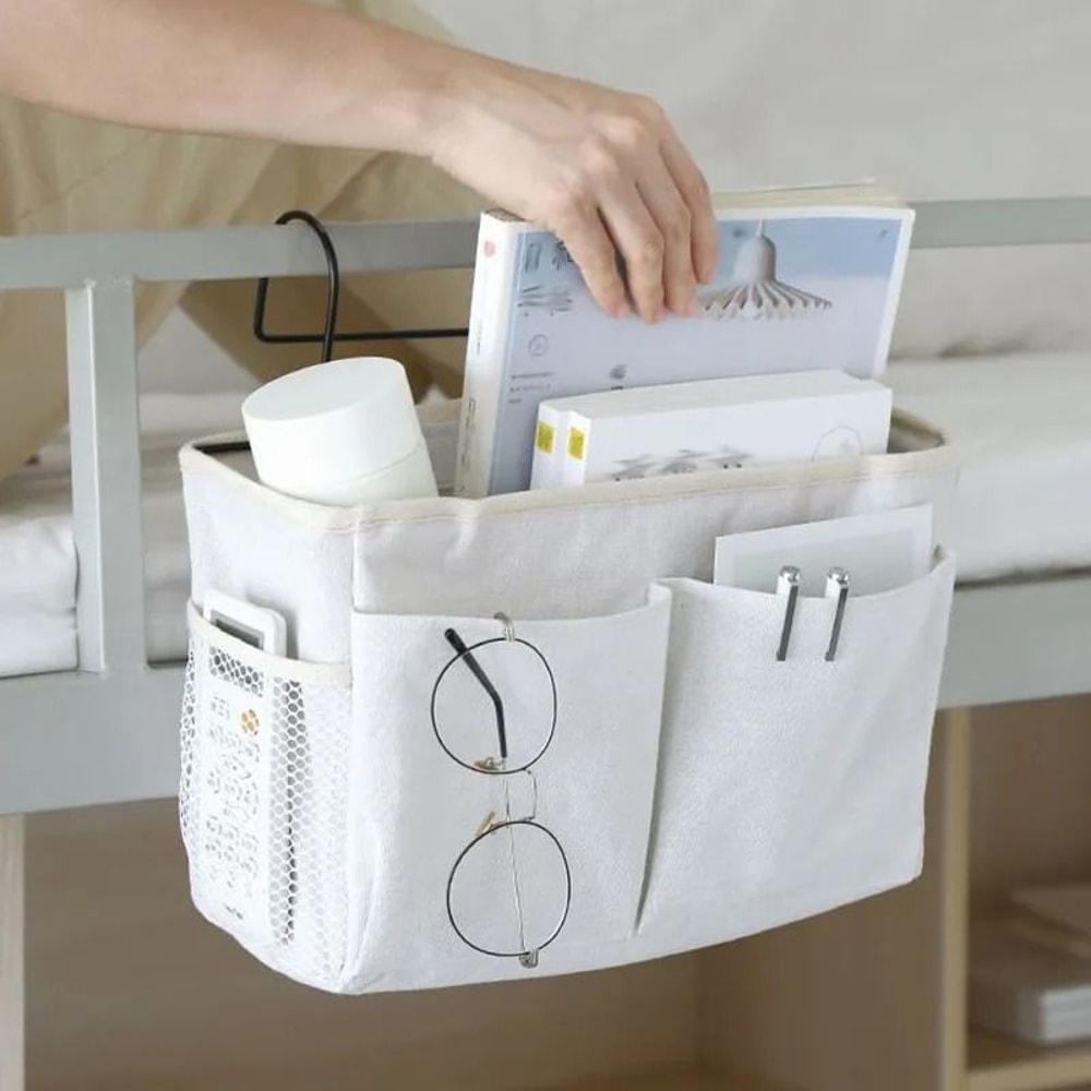 Multifunctional Bedside Sofa Hanging Storage Bag SpaceSaving Fabric Organizer For Dorms Apartmen 1