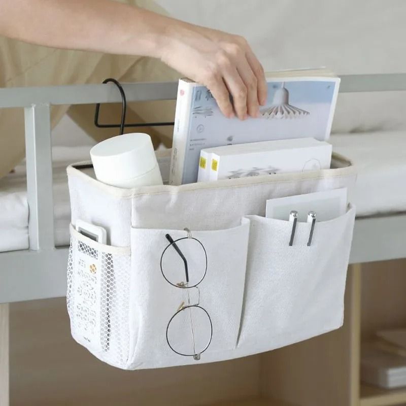 Multifunctional Bedside Sofa Hanging Storage Bag SpaceSaving Fabric Organizer For Dorms Apartmen 1
