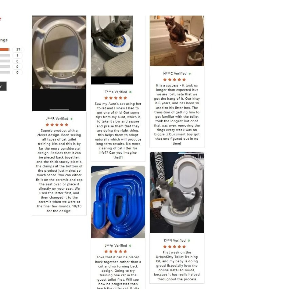 Best Plastic Cat Toilet Training Kit Professional Reusable Pet Toilet Trainer Litter Mat 5