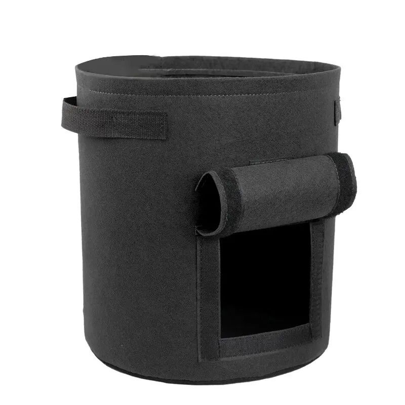 Felt Potato Planting Bag NonWoven Vegetable Seedling Grow Bag Large Diameter Planter 8