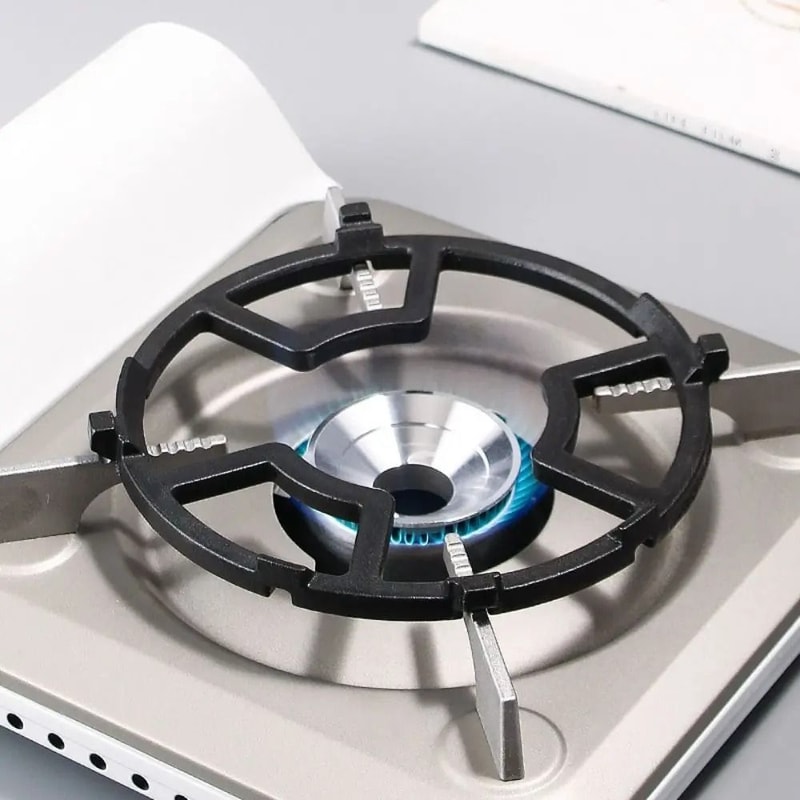 EnergySaving Universal Gas Hob Windshield HeavyDuty AntiSlip Cast Iron Cover 3