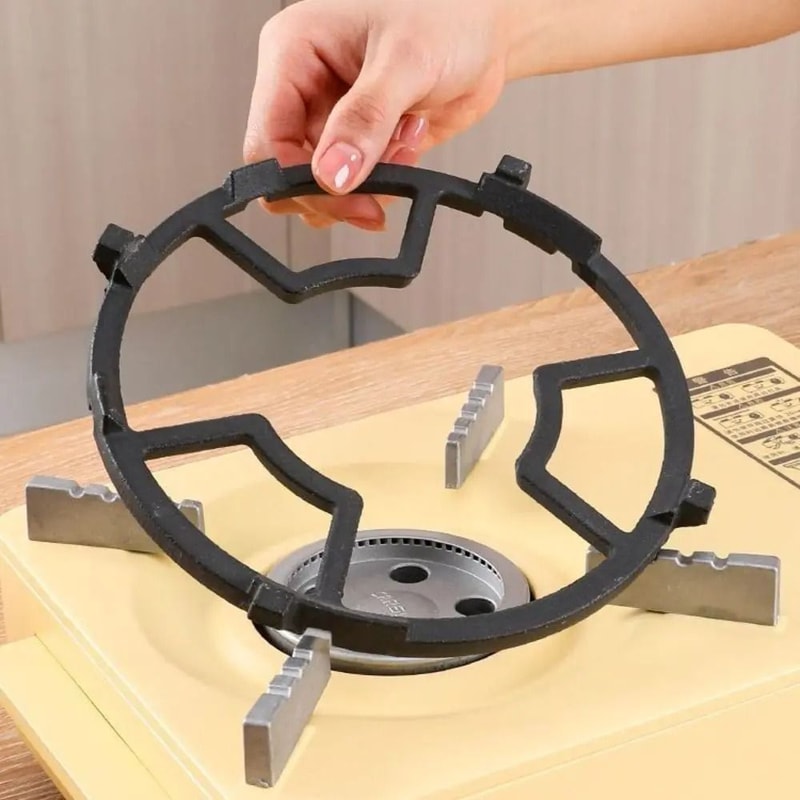 EnergySaving Universal Gas Hob Windshield HeavyDuty AntiSlip Cast Iron Cover 6