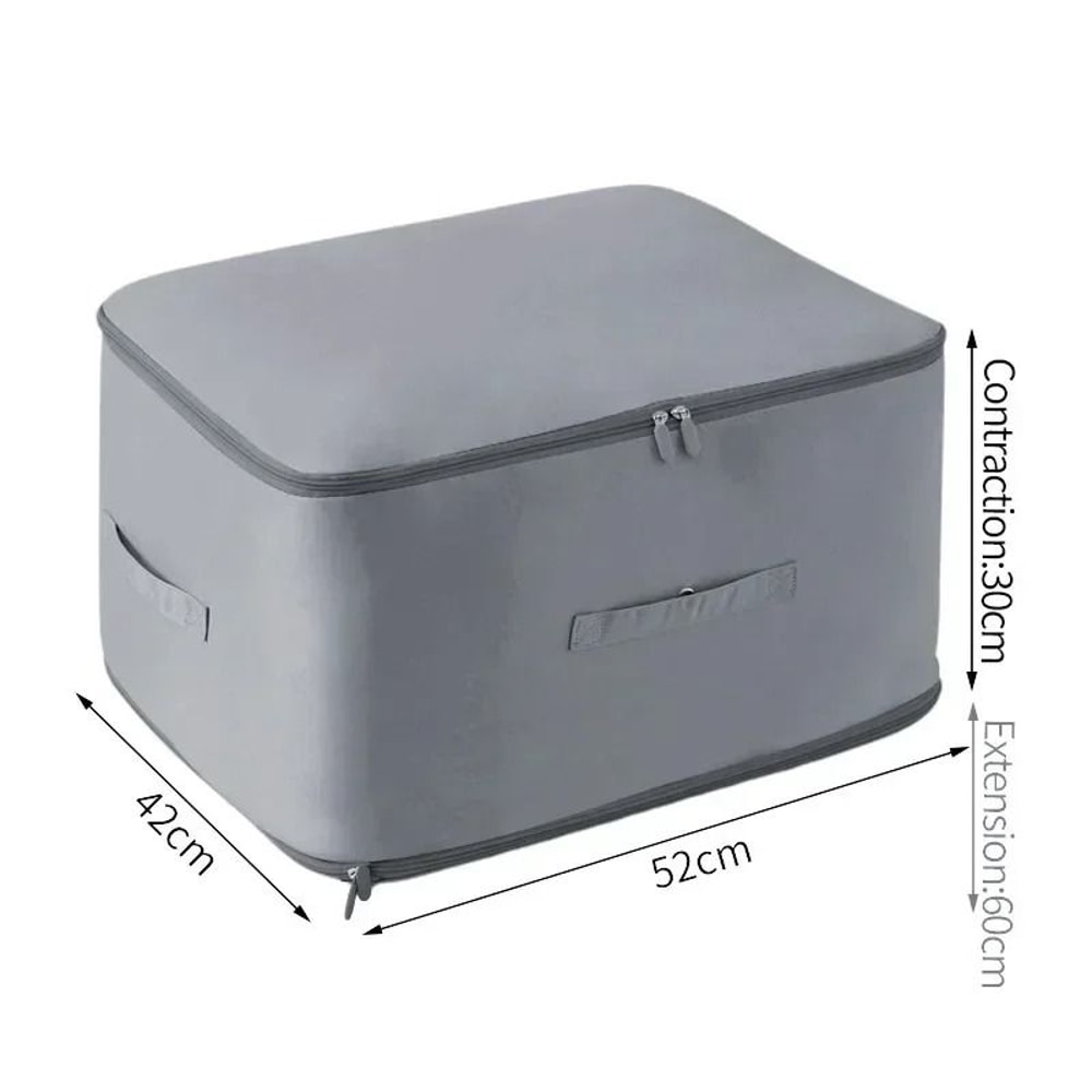 Ultra SpaceSaving SelfCompression Duvet Organizer Large Capacity Closet Cabinet Storage Bag 10