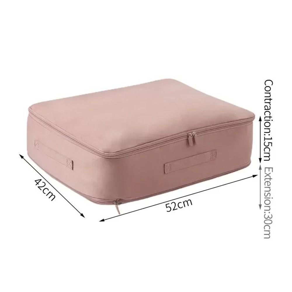 Ultra SpaceSaving SelfCompression Duvet Organizer Large Capacity Closet Cabinet Storage Bag 11